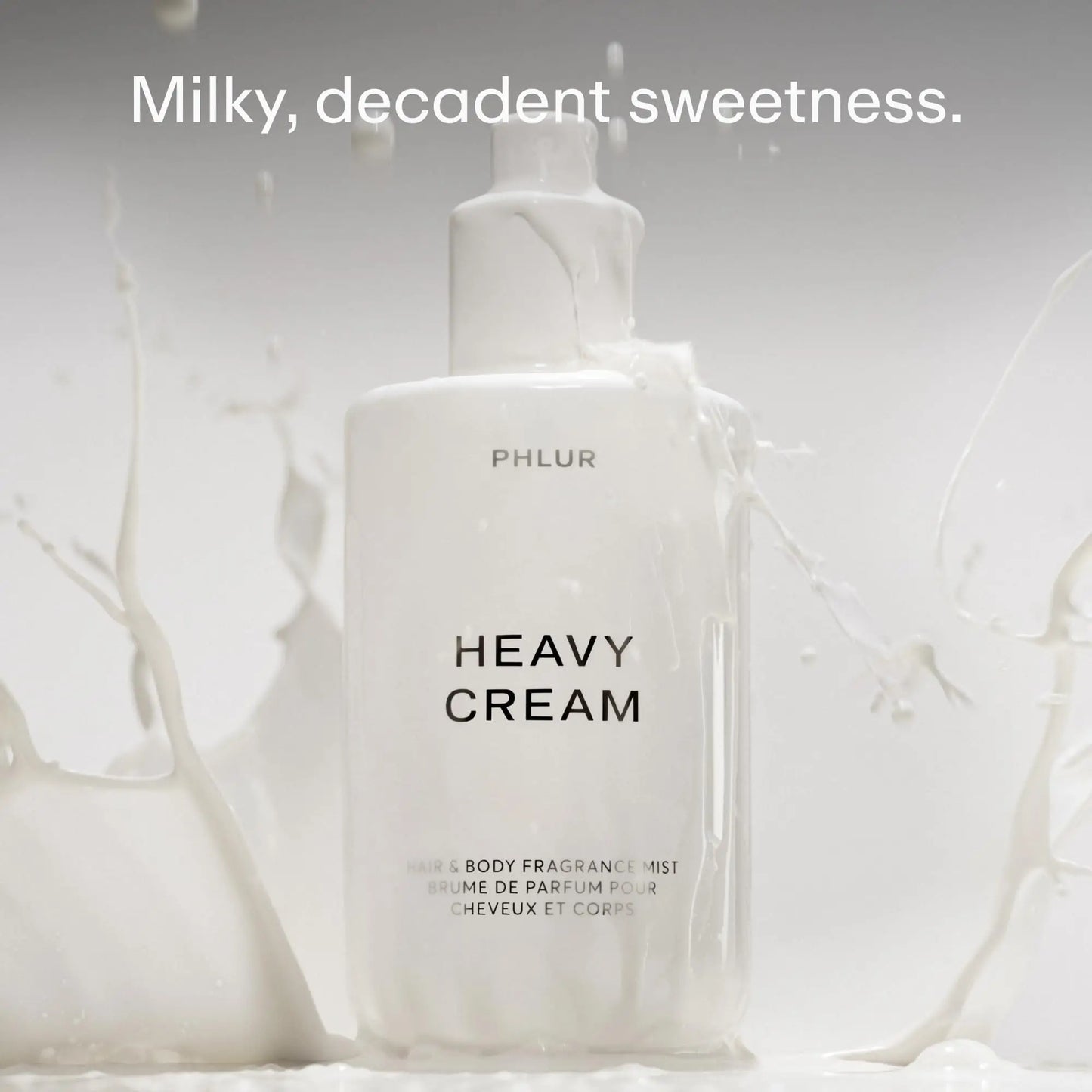 PHLUR Heavy Cream Body Mist Hair Body Mist Body Spray Marshmallow Whipped Cream Jasmine Coconut Vanilla Body Spray (8 FL Oz)
