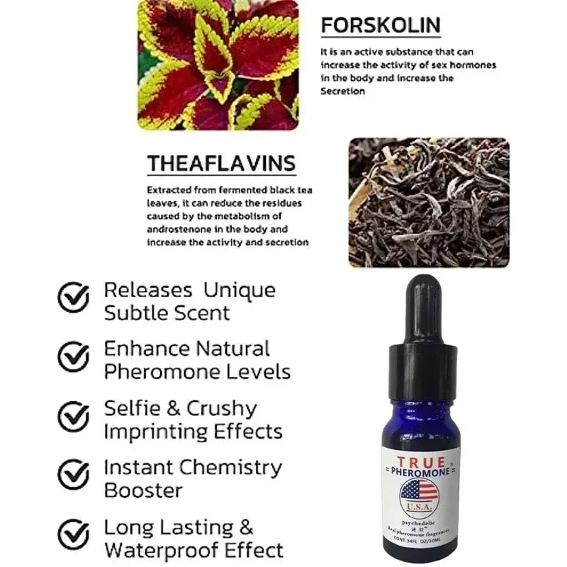 Pheromone Perfume Spray for Men to Attract Women,Long Lasting Glamour Cologne,Sexy Charm Fragrance,Social Dating Seductive Scent