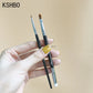 KSHBO 2pcs/set Brow Contour Brush Eyebrow Eyeliner Brush Portable Small Angled Eyebrow Liner Brush Women Makeup Cosmetic Tools