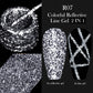 LILYCUTE 5ML Metallic Painting Liner Gel Nail Polish Super Bright Gold Silver Mirror Drawing Gel Semi Permanent Line French Nail