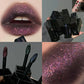 Gothic Matte Black Liquid Lipstick Moisturizer Long-Lasting Punk Blue Green Sparkling Pearl Lip Gloss Halloween Lip Glaze Makeup