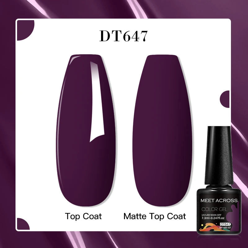 MEET ACROSS 7ml Golden Cat Magnetic Gel Nail Polish Dark Brown Red Green Christmas Nail Art Varnish Winter Autumn For Nails