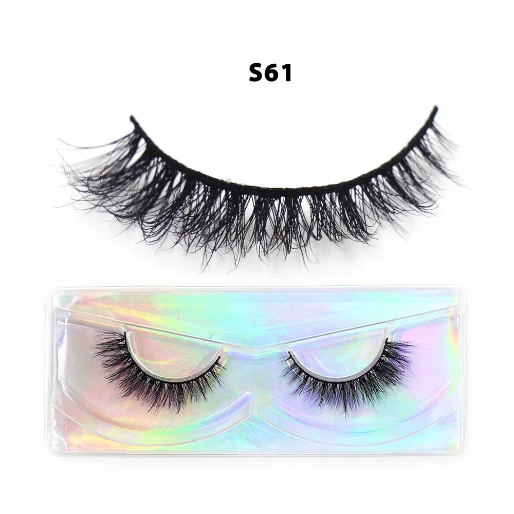 Half Eey Lashes Soft Mink Lashes Reusable Foxy Eyes False Eyelashes Natural Fluffy Makeup Tools Extension Fake Lashes Maquiagem