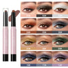 QIBEST 12 Colors Eyeshadow Sticker Cosmetics Shadows Pencil Eyeliner Highlighter Shimmer Pigment Professional Female Makeup