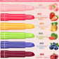 6-Color Fruity Scent Color-Changing Lipstick, Moisturizing and Hydrating, Long-Lasting Lip Balm with Smooth and Soft Texture