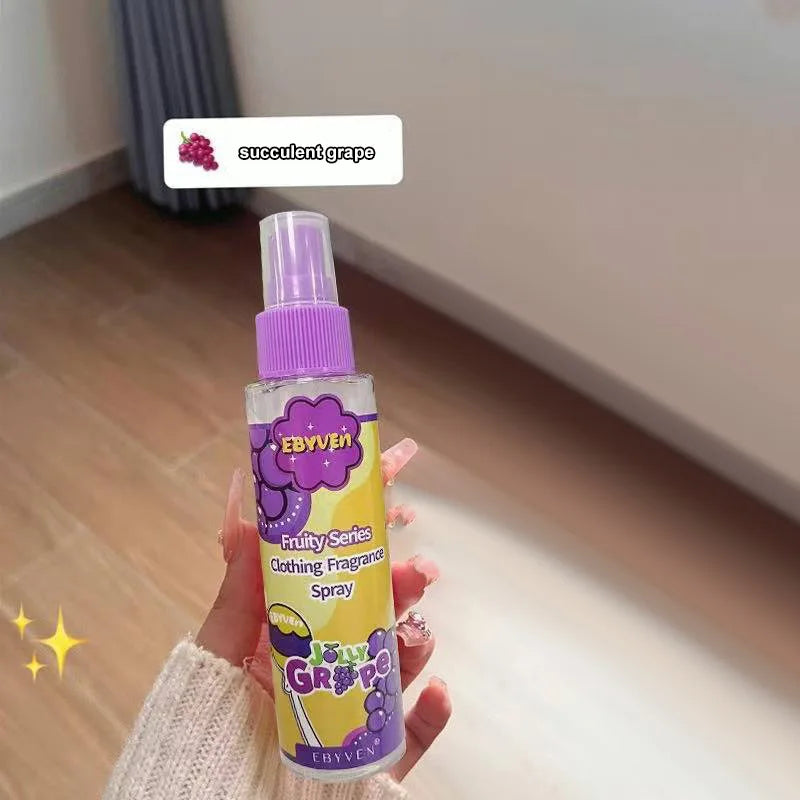 Thai Fruity Perfume,Clothing Fragrance Spray,Sweet Strawberry/Cantaloupe/Grape/Berry Scent,Lady Fresh Body Mist,Summer Deodorant