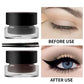 2 bottles of two-color eyeliner gel, durable color rendering, waterproof, non smudging, eyeliner cream with two brushes