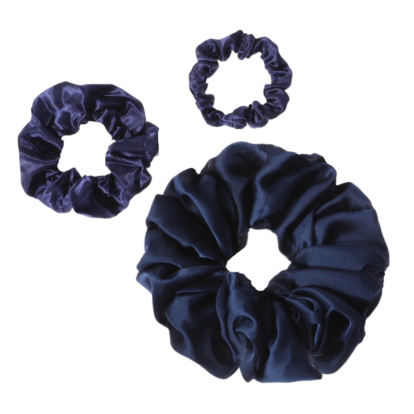 3pc Mori Scrunchie Hair Accessories Women's Premium Hair Cord Headflower French Headwear With Ponytail Headband