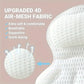 1pc Luxury Bath Pillow with 3D Air Mesh & Secure Suction | Neck/Back Support, Machine Washable, Home/Spa Use