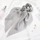 2023 Fashion Print Chiffon Long Ribbon Scrunchies Women Girls Ponytail Scarf Elastic Hair Bands Ties Hair Accessories Wholesale