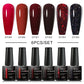 MEET ACROSS 6Pcs Gel Nail Polish Set Pink Red Green Macaron Color Manicure Kit For Nails UV Gel Nail Art Varnish Nail Supplies