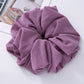 Big Size Chiffon Scrunchies For Muslim Women Custom Elastic Volumizing Oversized Neat stitching Malaysian Bunch Hair Tie