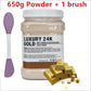 650g Chamomile Hyaluronic Acid Facial Moisturizing Mask Powder with Silicone Brush Increasing Skin Elasticity Rose Jelly Mask