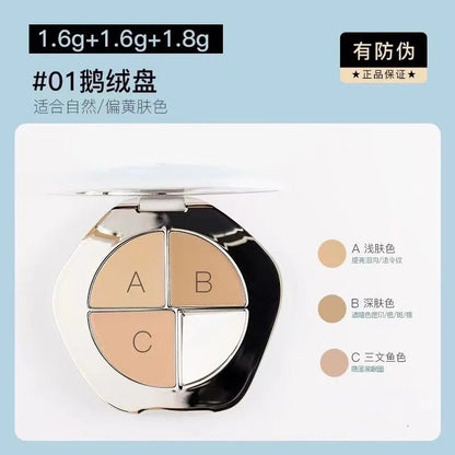 Makeup Foundation 3 Color Concealer Palette Conceals For Blotch Acne Eye Primer Eyeshadow Base Decree Pattern Black Eye Circles