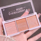 3-color Blush Palette Nude Makeup Natural Matte Milk Tea Orange Tone Long-lasting Rouge Blush Powder Cream Palette