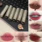 DIXI Mini Silver Tube Matte Lip Glaze — Velvet Finish, Skin-Enhancing, Versatile Low-Saturation Latte Shade