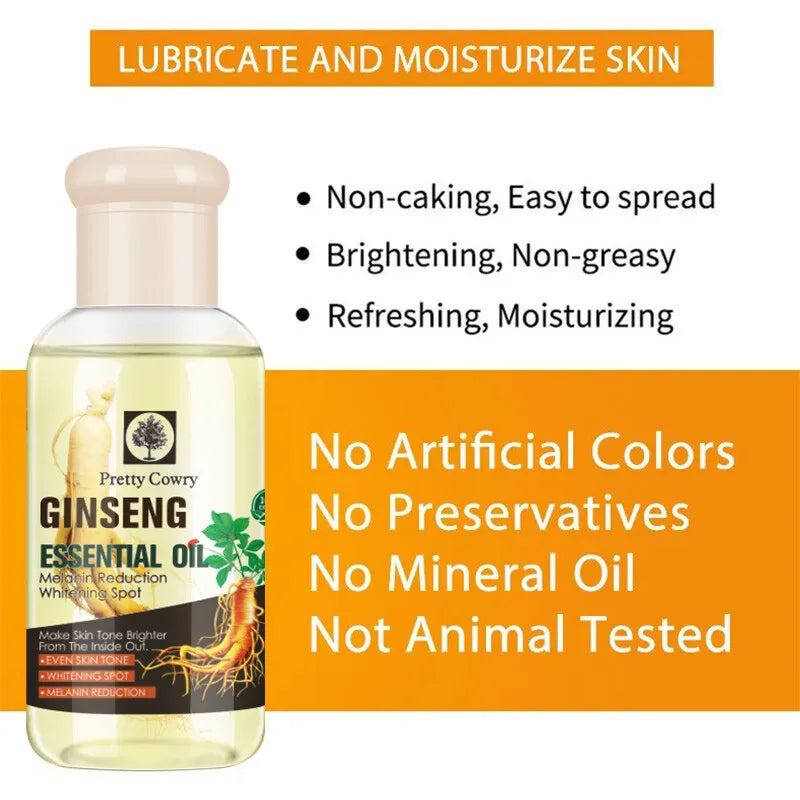 75ml Ginseng Face Oil – Lightweight Texture, Smooth Feel, Hydrating, Helps Reduce Fine Lines, Suitable for All Skin Types