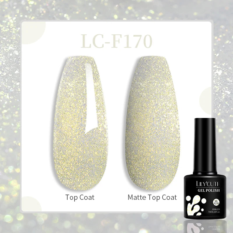 LILYCUTE 7ML Eggshell Gel Nail Polish White Black Material Semi Permanent Autumn Varnish With Any Color Gel Soak Off UV Manicure