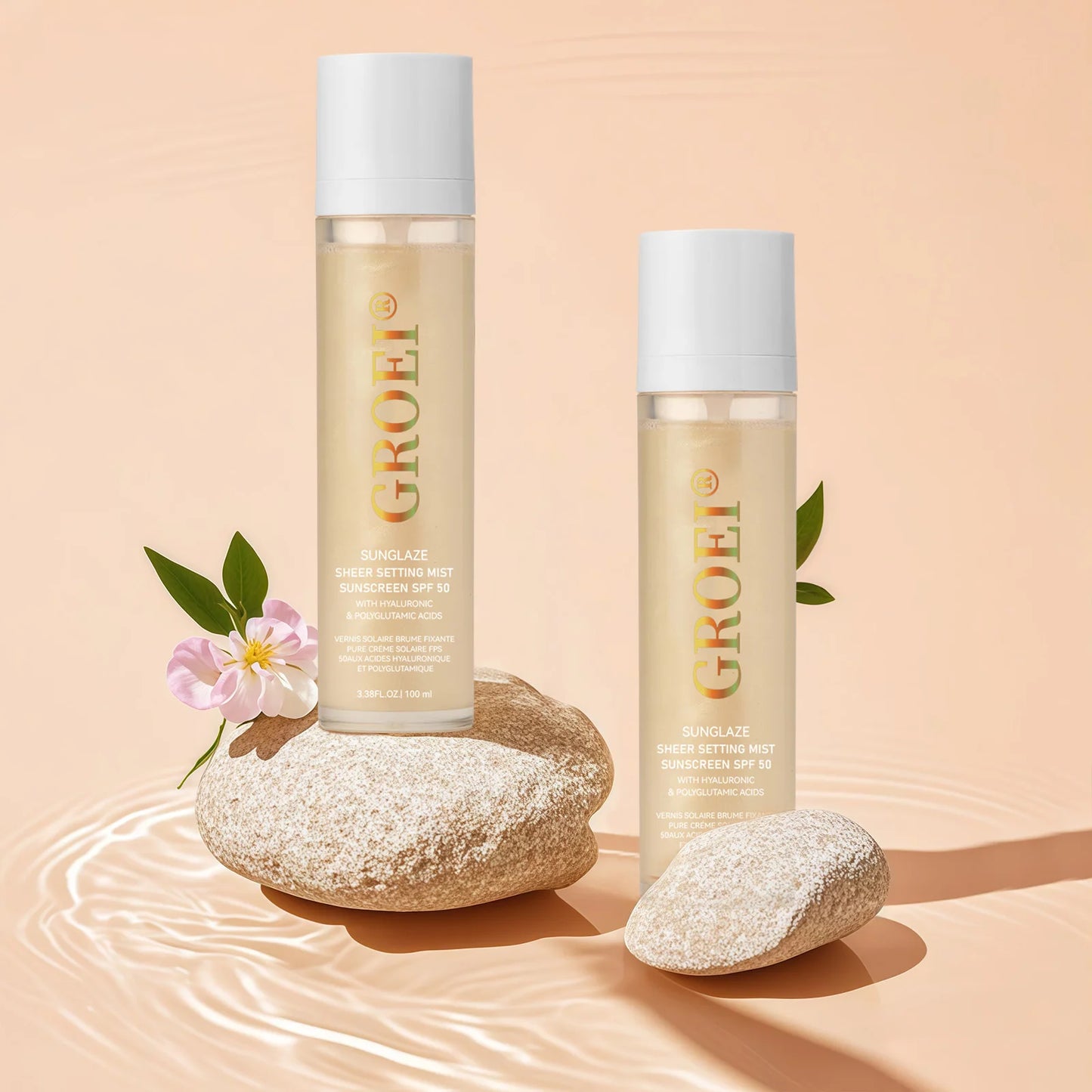 100ml Oil-Free UV Setting Spray - Non-Greasy, Blocks Harmful Rays & Reduces Shine