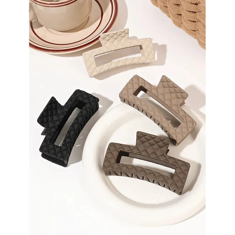 4 Pcs Big Hair Claw Clips for Women and Girls, Big Strong Hair Clips for Thick Thin Hair, Hair Jaw Clips Nonslip ,Warm Color