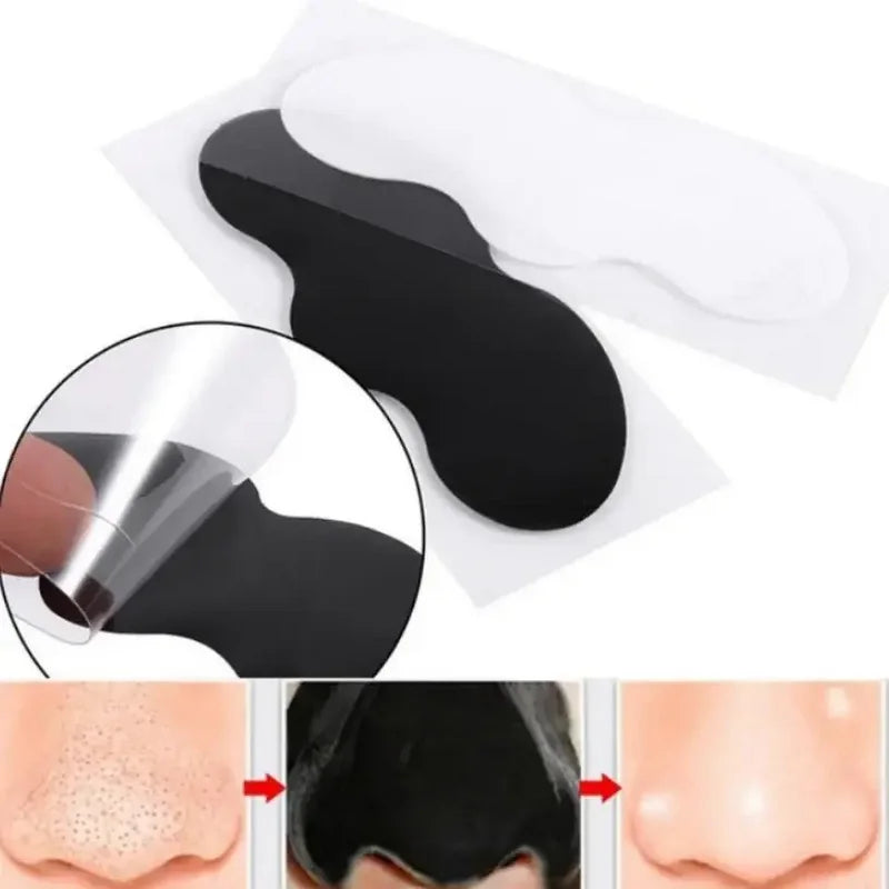 100/50/20/10pcs Bamboo Charcoal Blackhead Remover Black Dots Spots Mask Nose Sticker Cleaner Nose Pore Deep Clean Strip