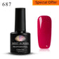 MEET ACROSS 5ml Sliver Metallic Liner Gel Nail Polish Super Bright Mirror Effect Painting Drawing Line Graffiti Stripe Nail Art