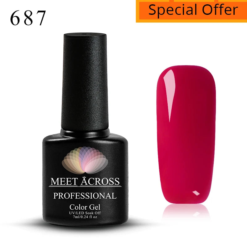 MEET ACROSS 5ml Sliver Metallic Liner Gel Nail Polish Super Bright Mirror Effect Painting Drawing Line Graffiti Stripe Nail Art
