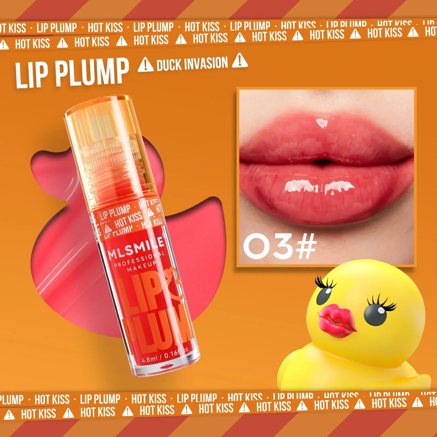 Duck Lip Plump Lip Oil Moisturizing Lip Gloss Mirror Water nature long-lasting  Gloss Gloss Pearl Lip Glaze Set