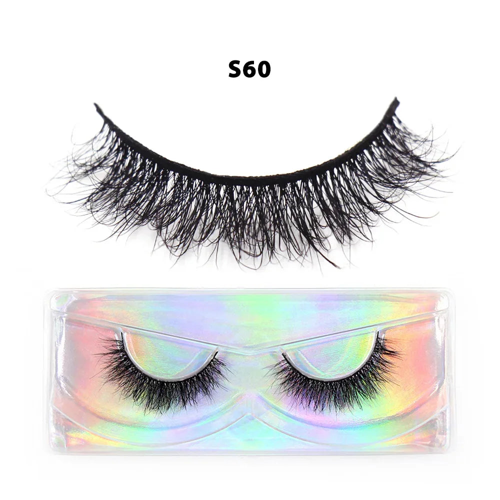 Half Eey Lashes Soft Mink Lashes Reusable Foxy Eyes False Eyelashes Natural Fluffy Makeup Tools Extension Fake Lashes Maquiagem