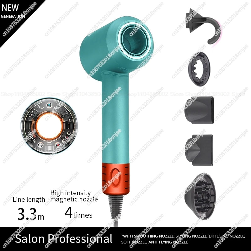 Leafless Hair Dryer Negative Ion hair care Professinal Quick Dry 220V Home Powerful Hairdryer Constant Anion Electric Hair Dryer