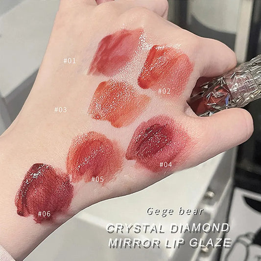 Gege Bear Crystal Mirror Water Lip Gloss – Hydrating, Ultra-Moisturizing, High Shine Glossy Lip Tint for Fuller Lips
