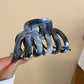 New Acrylic Pumpkin Hollowed Simple Fashion Hair Claws for Women Vintage Temperament Shark Clips Daily Commute Head Accessories