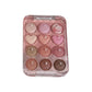 HERORANGE Calculator Love Eyeshadow Palette 12 Colors Matte Pearlescent Glitter Non-Flying Powder Earth Color Eyeshadow
