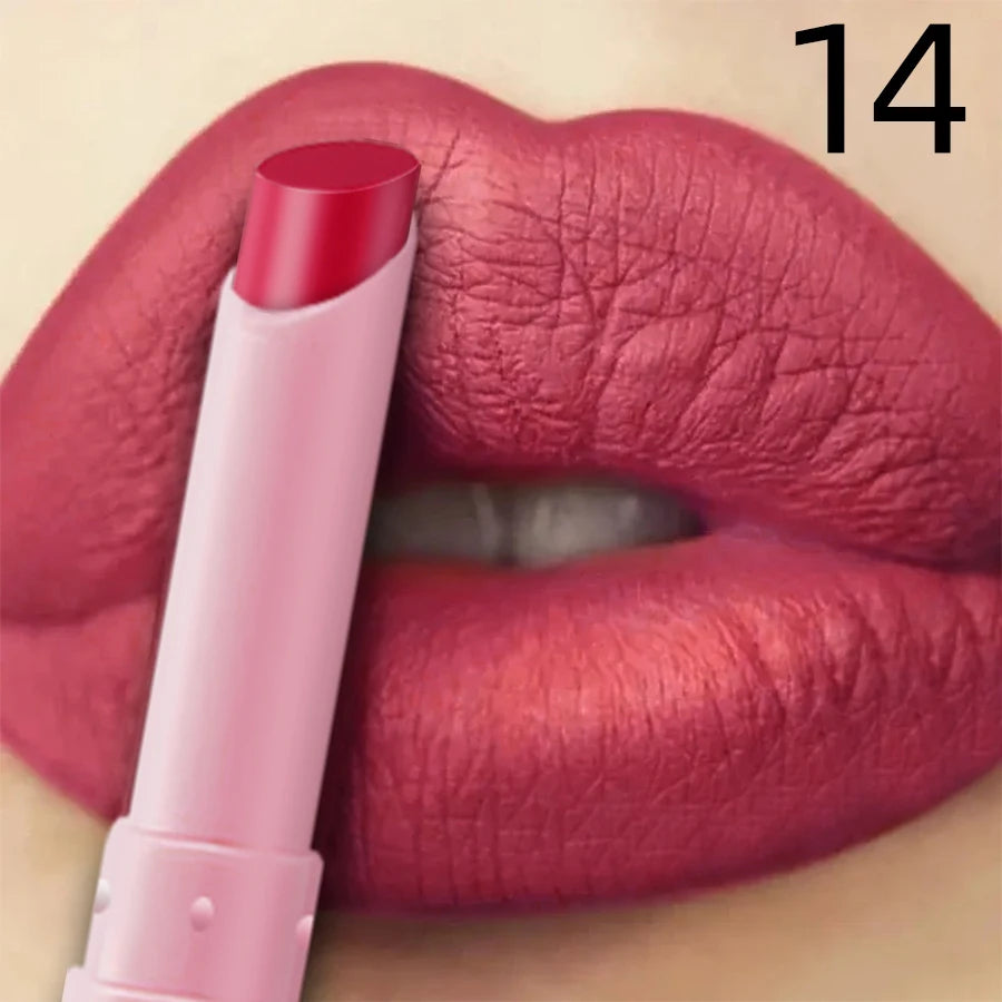 15 Color Cigarette Velvet Matte Waterproof Lipstick Long-lasting Lip Gloss Lip Makeup  Red Brown Pink Lip Liner Pen  Lip Tint
