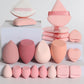 20 Pcs Pink Makeup Sponge and Makeup Puff Set Suitable for Face Cream and Powder Concealer Powder Makeup Machine