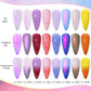 LILYCUTE 7ML Auroras Thermal Gel Nail Polish Nude Dark Purple Glitter Gradient Temperature Color Changing Nail Art Gel Varnishes