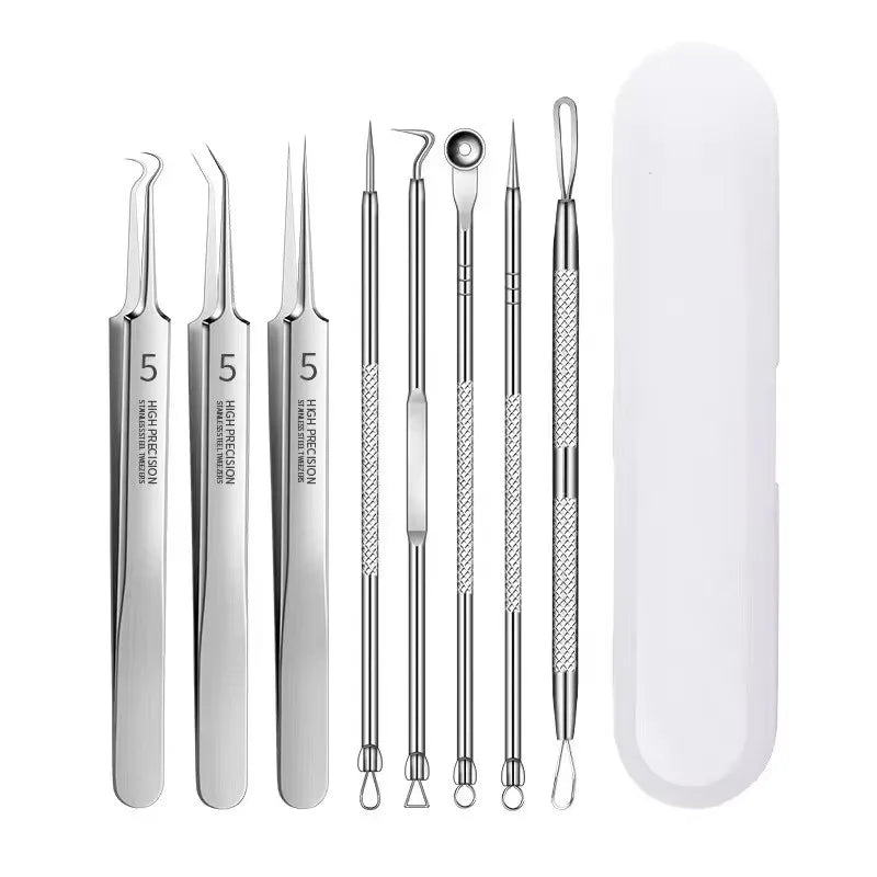 German Ultra-fine No. 5 Cell Pimples Blackhead Clip Tweezers Beauty Face Health Salon Special blackhead remover Acne Needle Tool