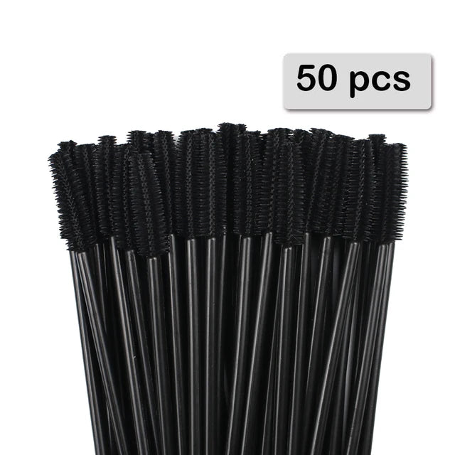 25pcs Silicone Mascara Wands Applicator Disposable Eyelash Brushes Comb Beauty Makeup Brush For Women Eyelash Extension tools