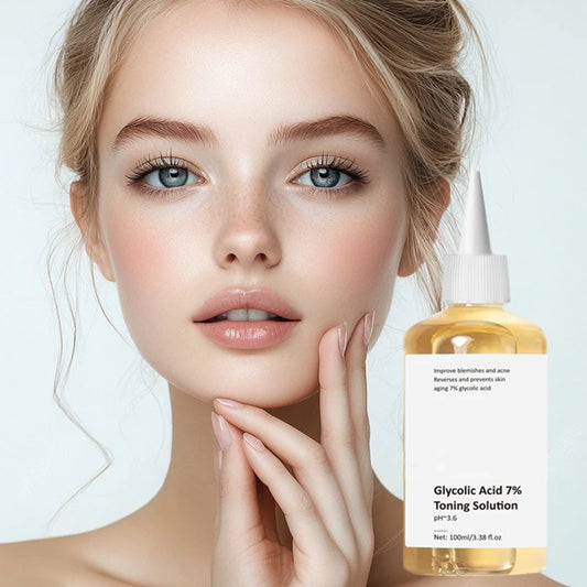 ENVISHA Face Skin Care 100ML Glycolic Acid 7% Toning Solution To Remove Acne And Moisturizing Skin Rejuvenating Deep Hydration