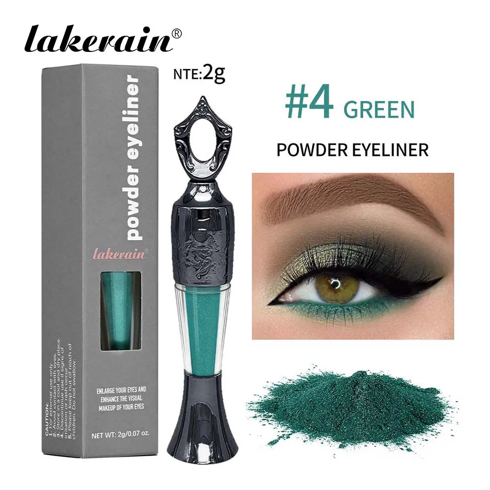 4Colors Etro Bottle Powder Eyeliner Mineral Powder Eye Liner Stick Waterproof Long Lasting Black Kohl Eyeshadow No Smudge Makeup