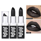 BAOLISHI Black Lipstick Matte Pearlescent Double Texture Dark Lipstick Halloween Creative Cos Personalized Lip Makeup