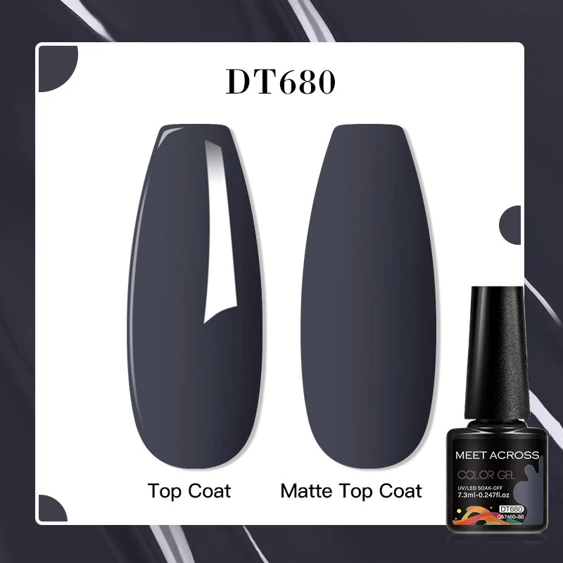 MEET ACROSS 7ml Golden Cat Magnetic Gel Nail Polish Dark Brown Red Green Christmas Nail Art Varnish Winter Autumn For Nails