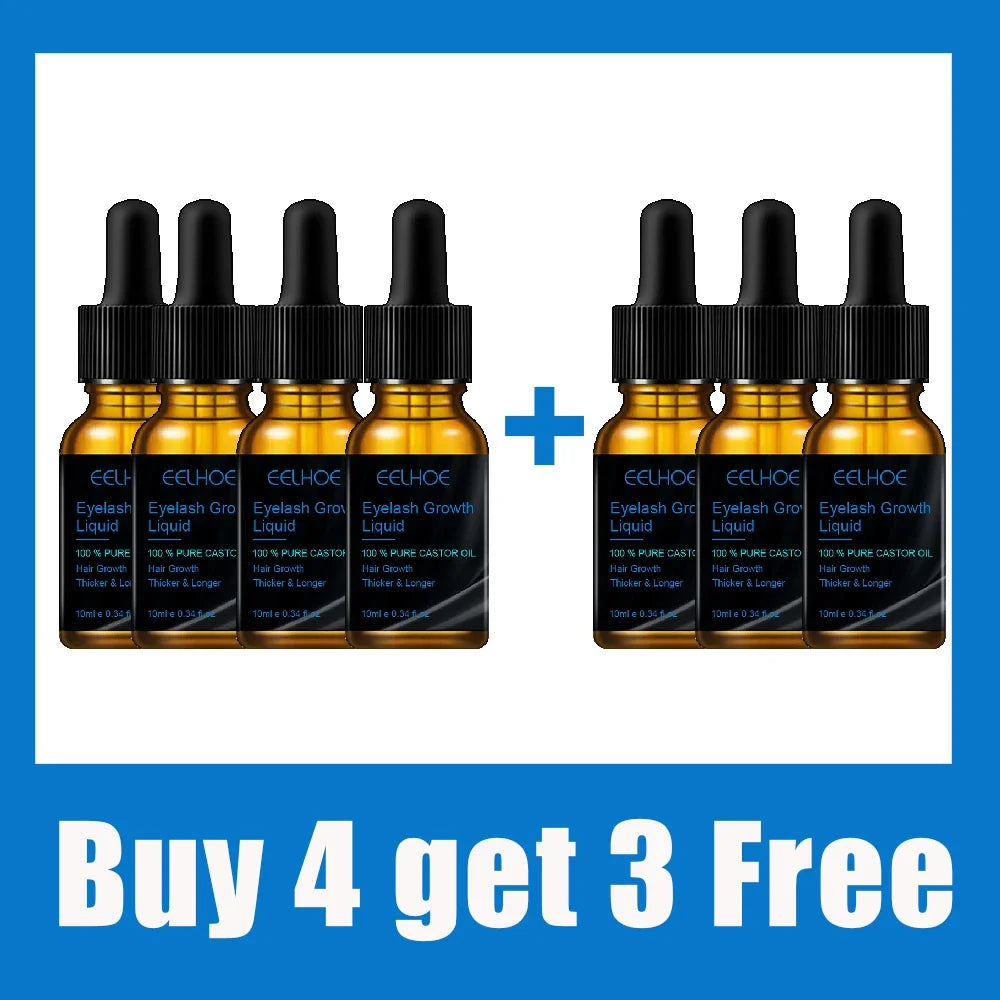7Days Eyelash Fast Grow Serum Lengthen Thicken Natural Curl Enlargement Voluminous Eyelash Growth Natural Eyelashes Growth Serum
