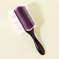 1pcs 9-row wrinkle removal massage curly hair brush, detachable 9-row comb plastic wet hair brush