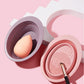 Makeup Brush Puff Cleaning Bowl Silica Gel Foldable Portable Beauty Egg Cleaning Tool For Women