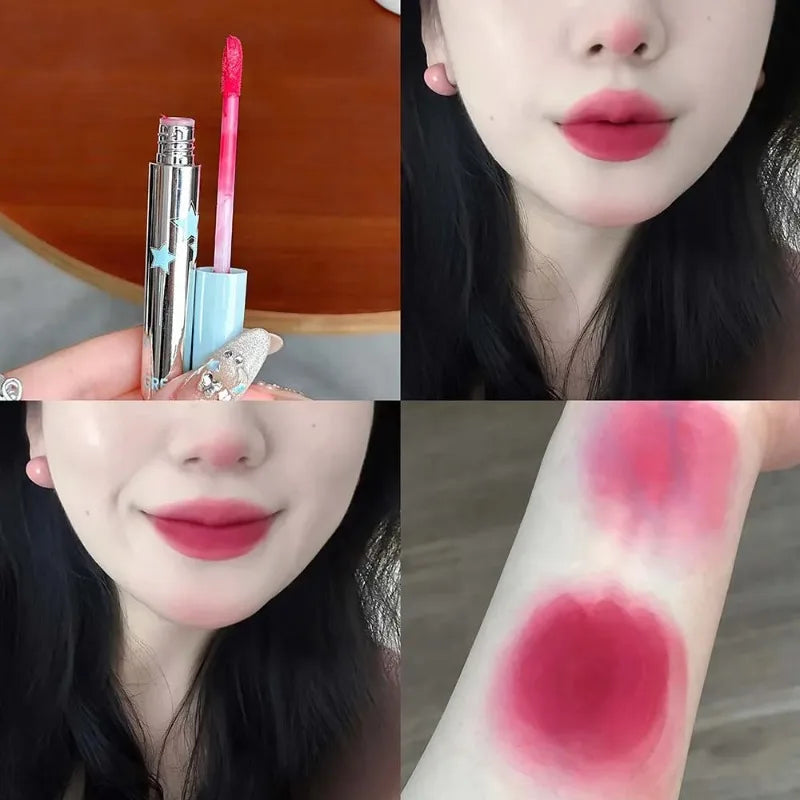 Soft Mist Matte Lip Gloss Punk Green Lip Glaze Mousse Velvet Lip Mud Long-lasting Non-drying Lipstick Halloween Makeup Cosmetics