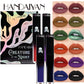 Matte Black Liquid Lipstick Waterproof Long Lasting Lip Gloss Tint Sexy Red Brown Metallic Lipstick Halloween Makeup Cosmetics