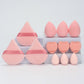 12-Piece All-Purpose Makeup Sponge Set, Made of 3 Loose Powder Puffs, 3 Mini Air Cushion Puffs, 3 Beauty Eggs and 3 Mini Beauty