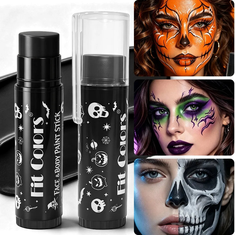 14 Colors Face & Body Paint Stick Halloween Cream Makeup Crayon Highly Pigmented Full Coverage Face Painting for Party Cosplay