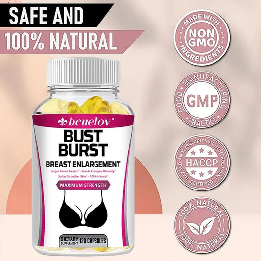 Natural Pueraria Supplement - 1000 Mg, Supports Breast Roundness, Firmness, Elasticity and Improves Women's Self-confidence